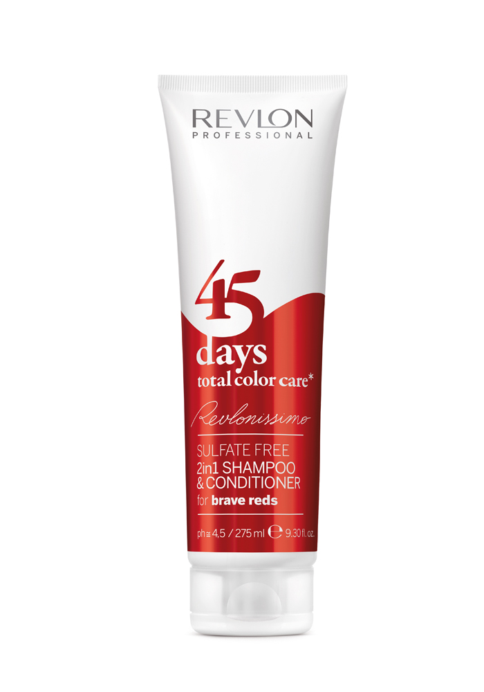 Revlonissimo 45 Days 2 in 1 Shampoo Brave Reds 275 ml - Nur noch kurze Zeit verfügbar